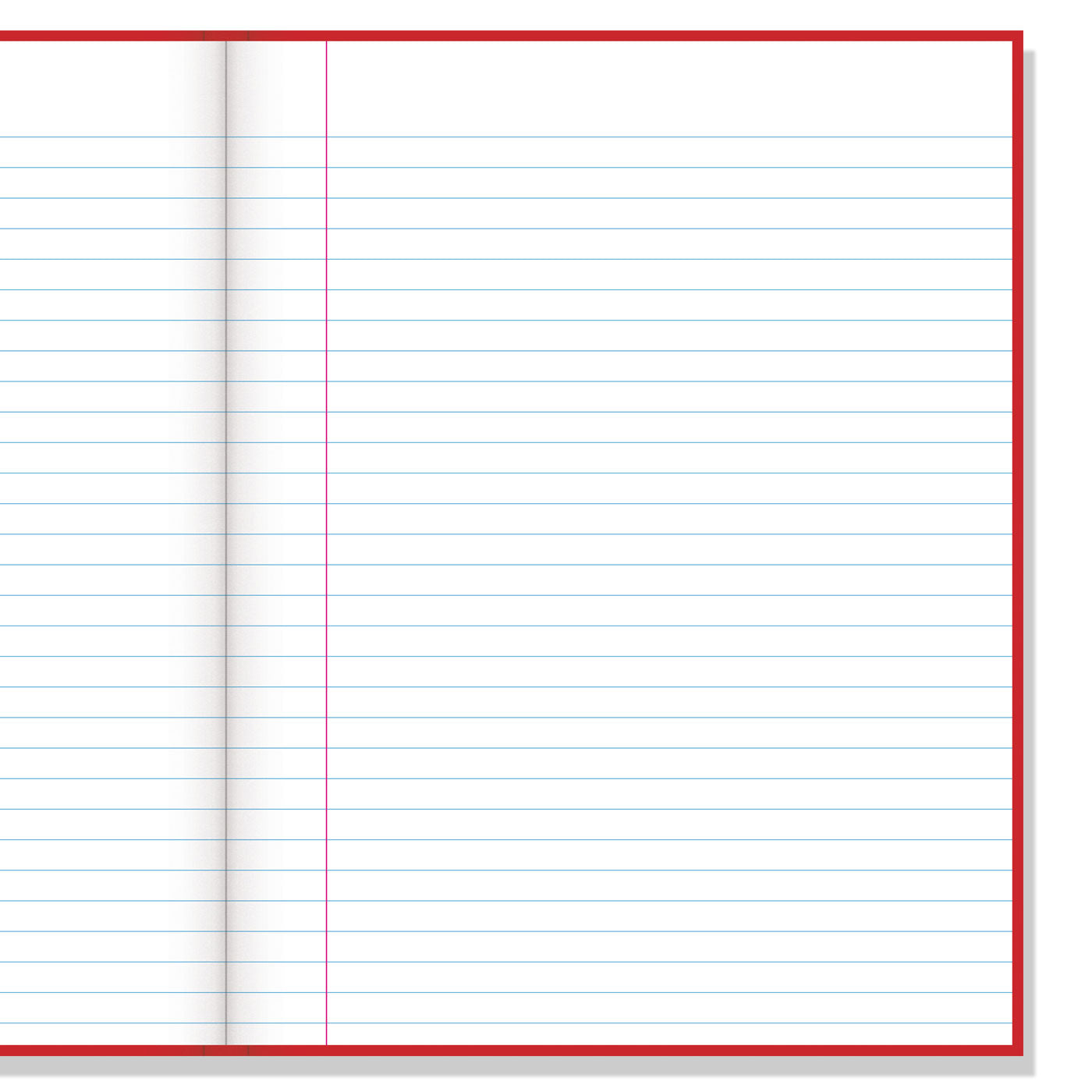 2write 2B4 Lecture Book Ruled 7mm 94 Leaf with Margins Hardcover