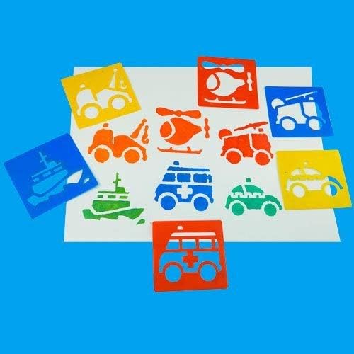 Anthony Peters Emergency Services Stencils Set of 6 – Washable & Reusable Educational Craft Set