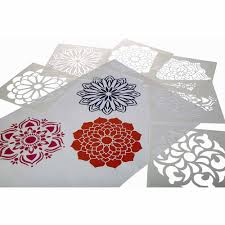 Anthony Peters Washable Mandala Stencils Set of 6 – Durable & Reusable Kids Art Templates