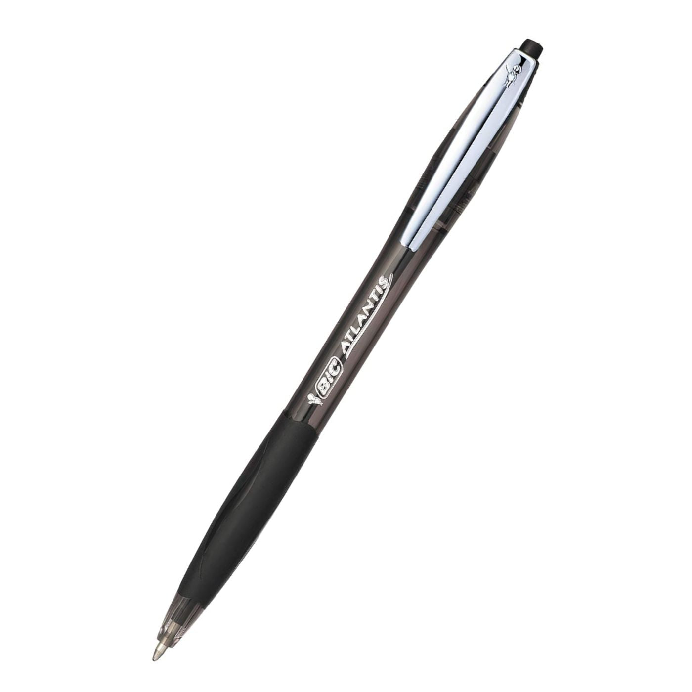 BIC Atlantis Ballpoint Pen Retractable Medium Tip Black