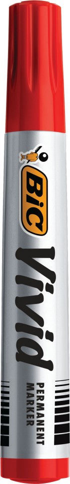 BIC Vivid Permanent Marker Eco Bullet Tip Red