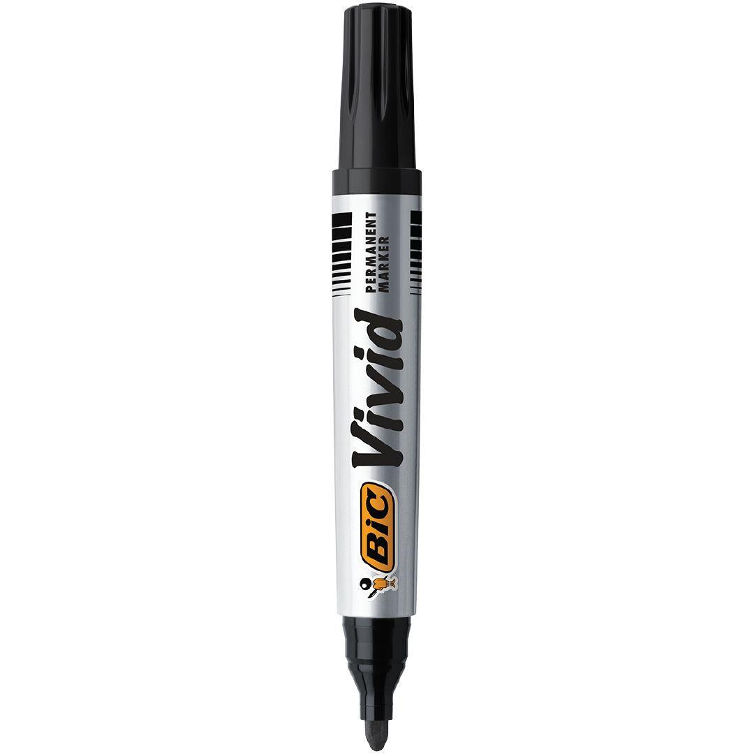 BIC Vivid Permanent Marker Eco Bullet Tip Black