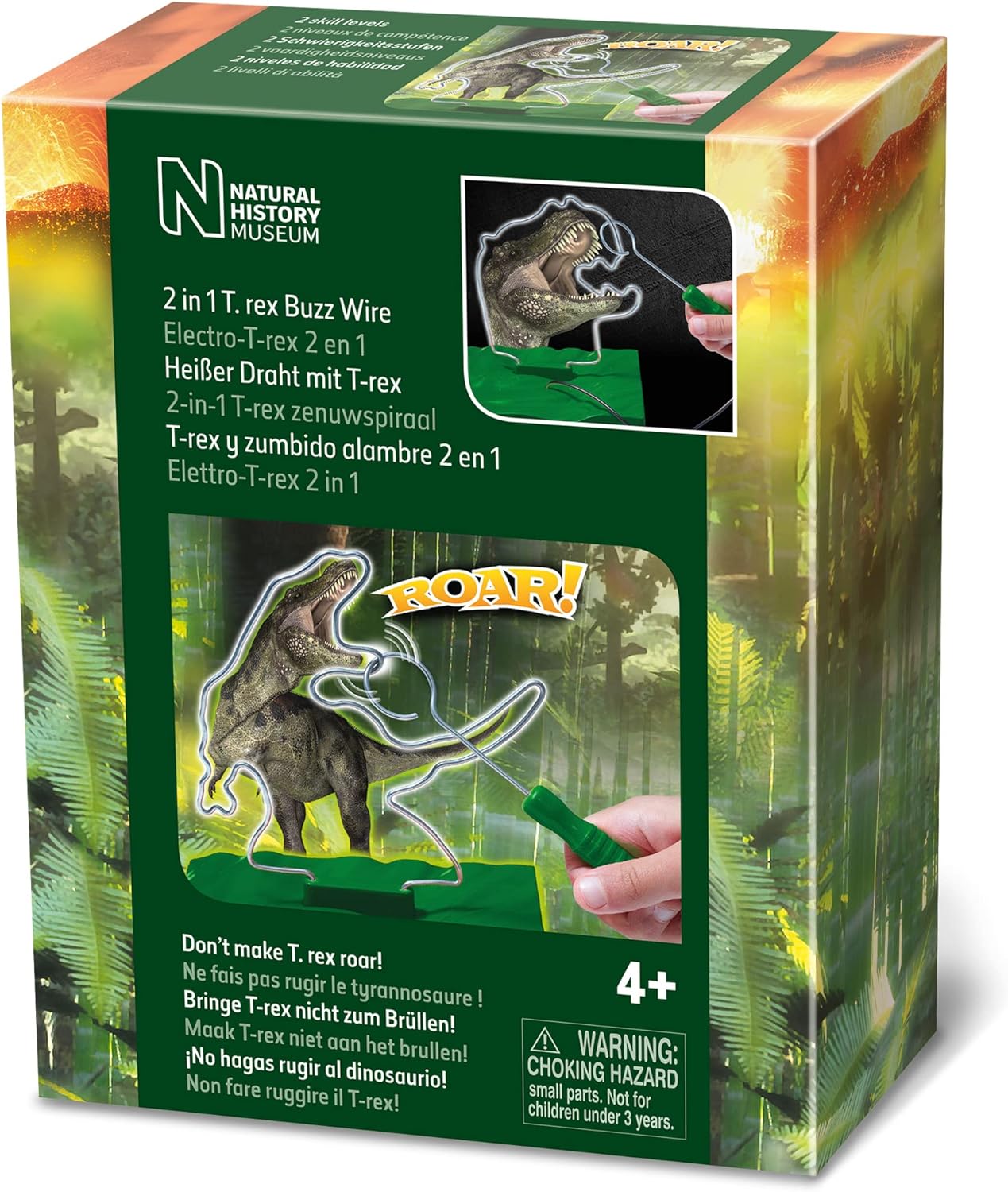 Brainstorm Toys The Natural History Museum 2 in 1 T-Rex Buzz Wire