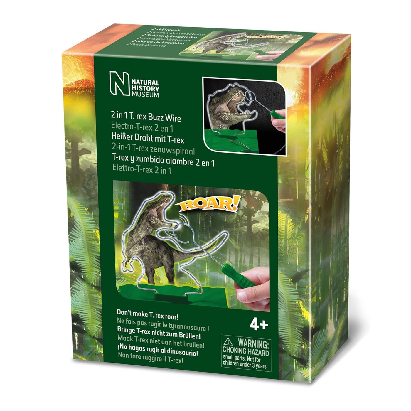 Brainstorm Toys The Natural History Museum 2 in 1 T-Rex Buzz Wire