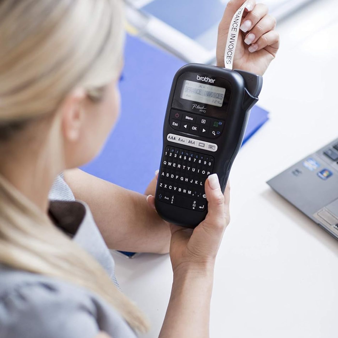 Brother PT-H110BK Handheld Thermal Label Maker Printer