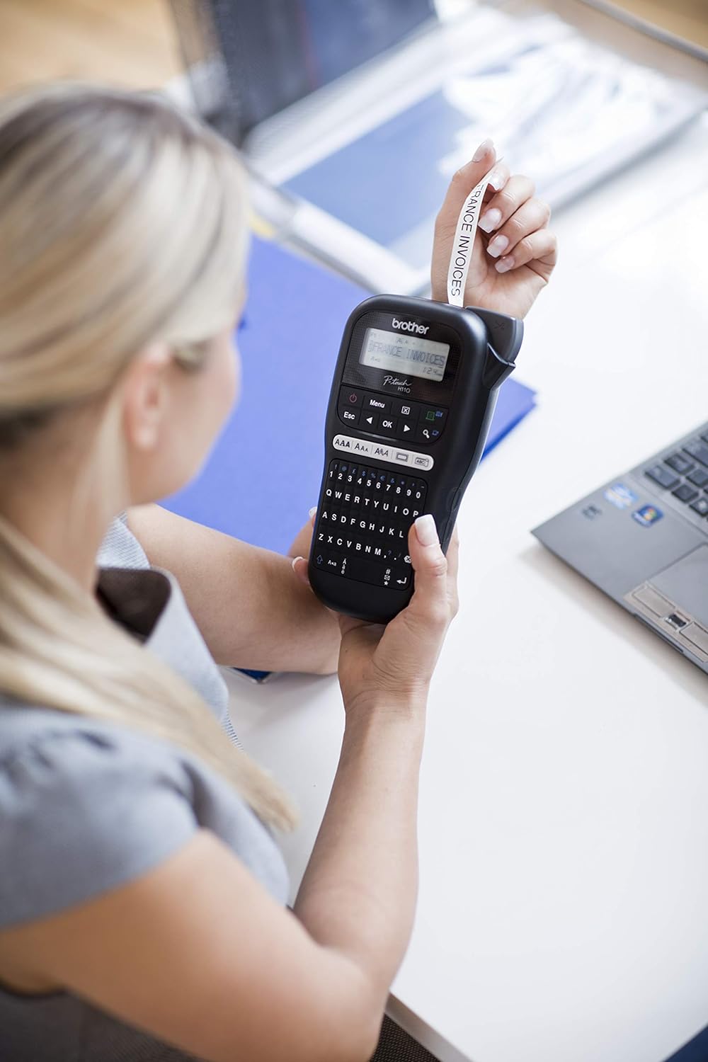 Brother PT-H110BK Handheld Thermal Label Maker Printer