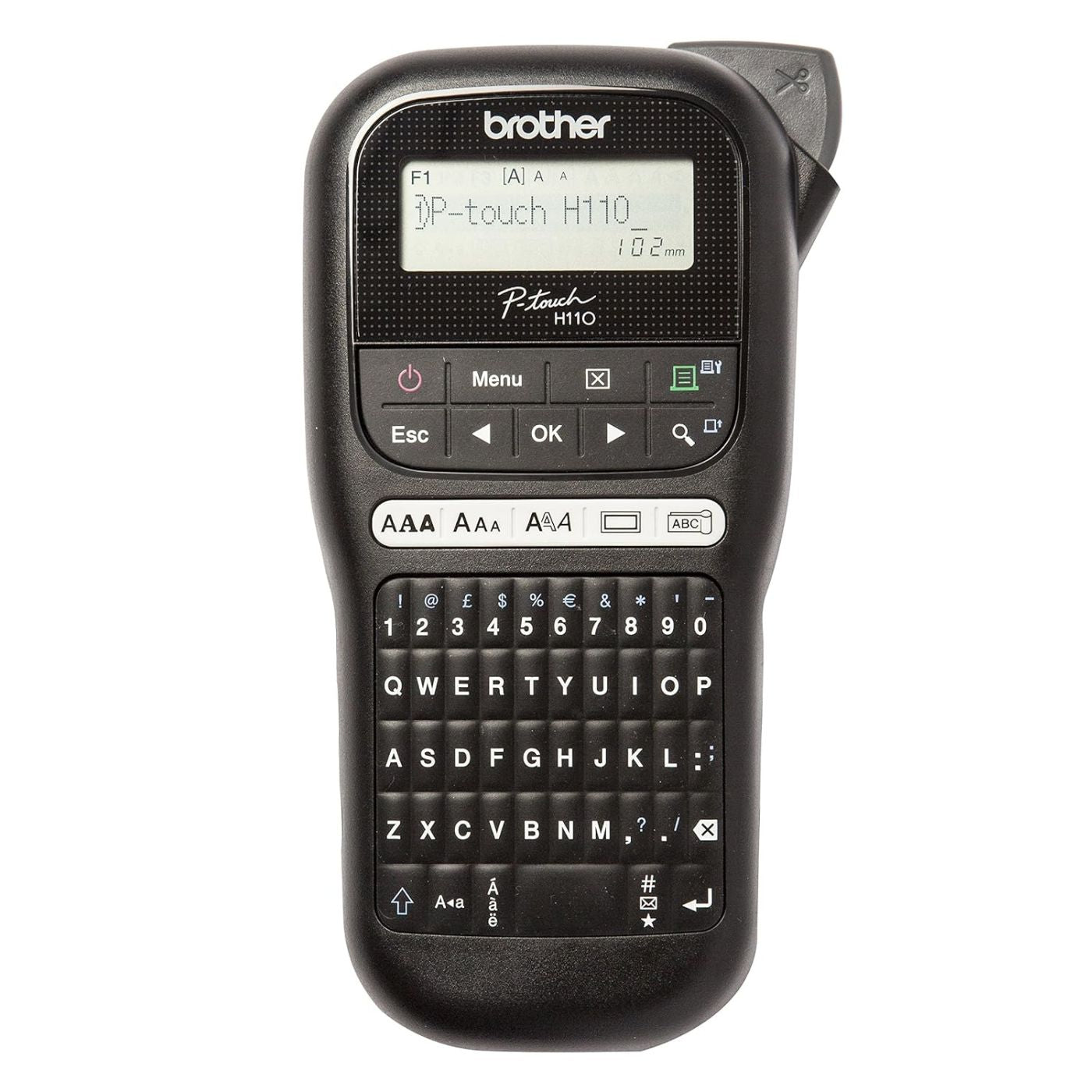 Brother PT-H110BK Handheld Thermal Label Maker Printer