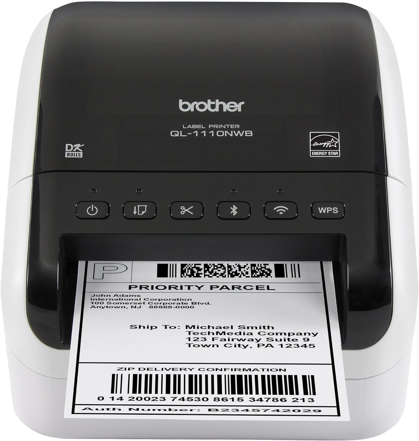 Brother QL1110NWB Desktop Thermal Label Printer Wide Format Wireless
