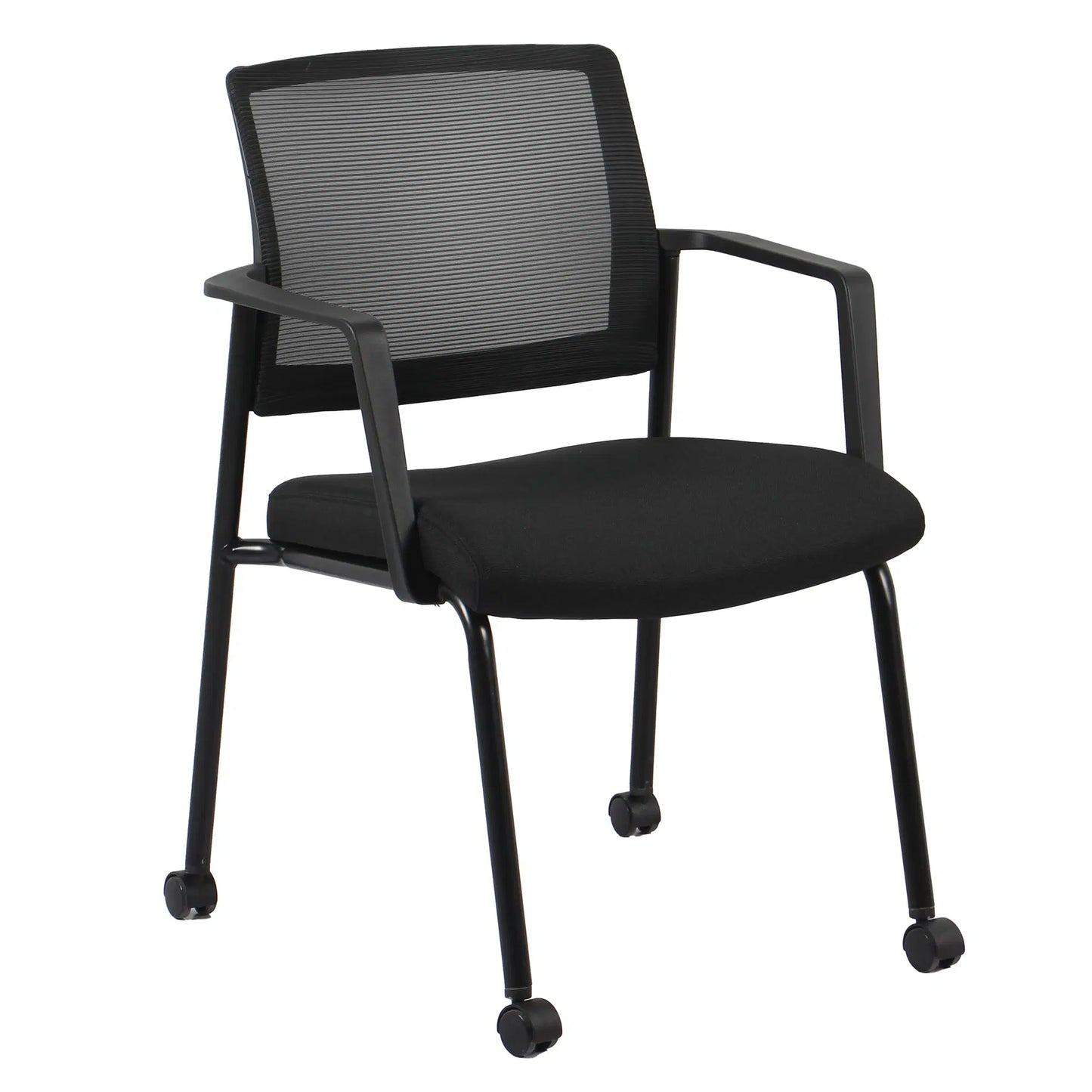 Buro Guest Chair Mondo Molti 4 Legs with Arms Black