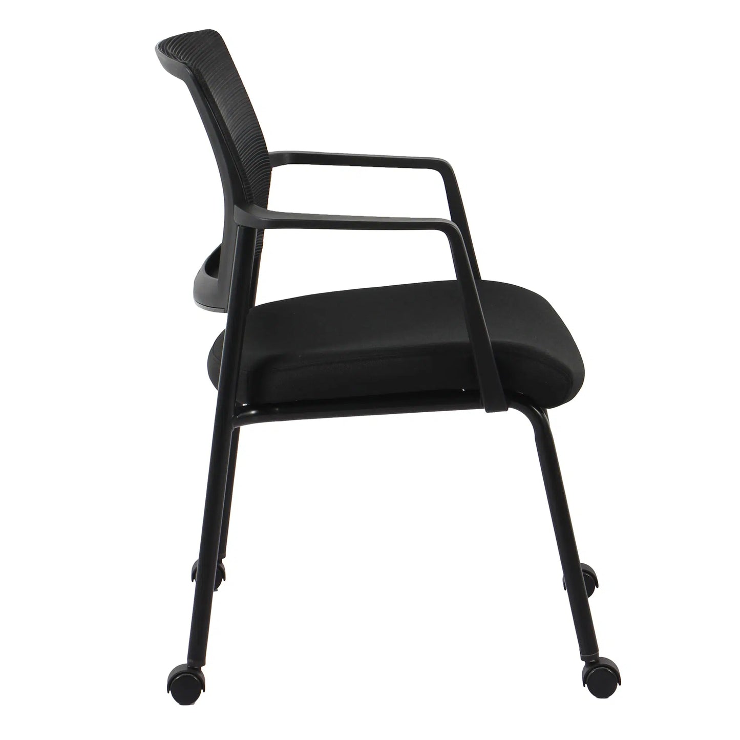 Buro Guest Chair Mondo Molti 4 Legs with Arms Black