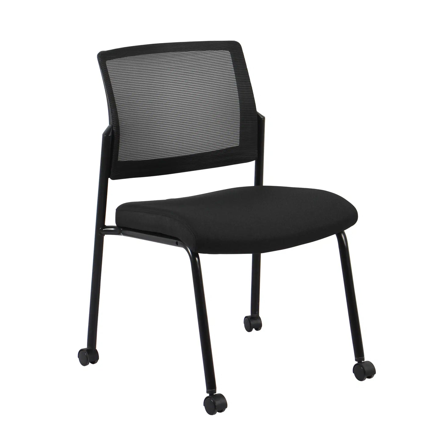 Buro Guest Chair Mondo Molti 4 Legs with Arms Black