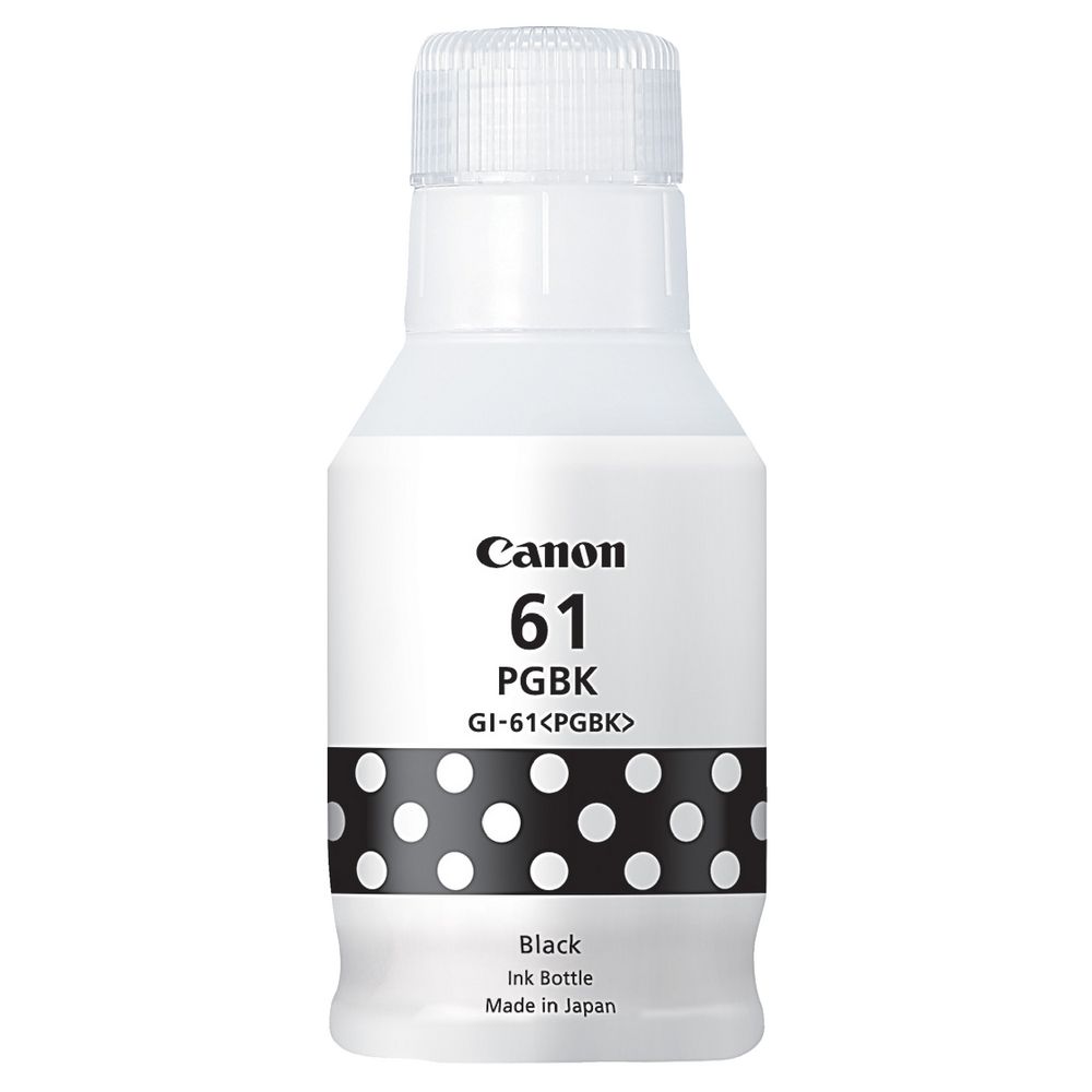 Canon PIXMA GI-61BK Mega Tank Refill Ink Bottle 135ml Black