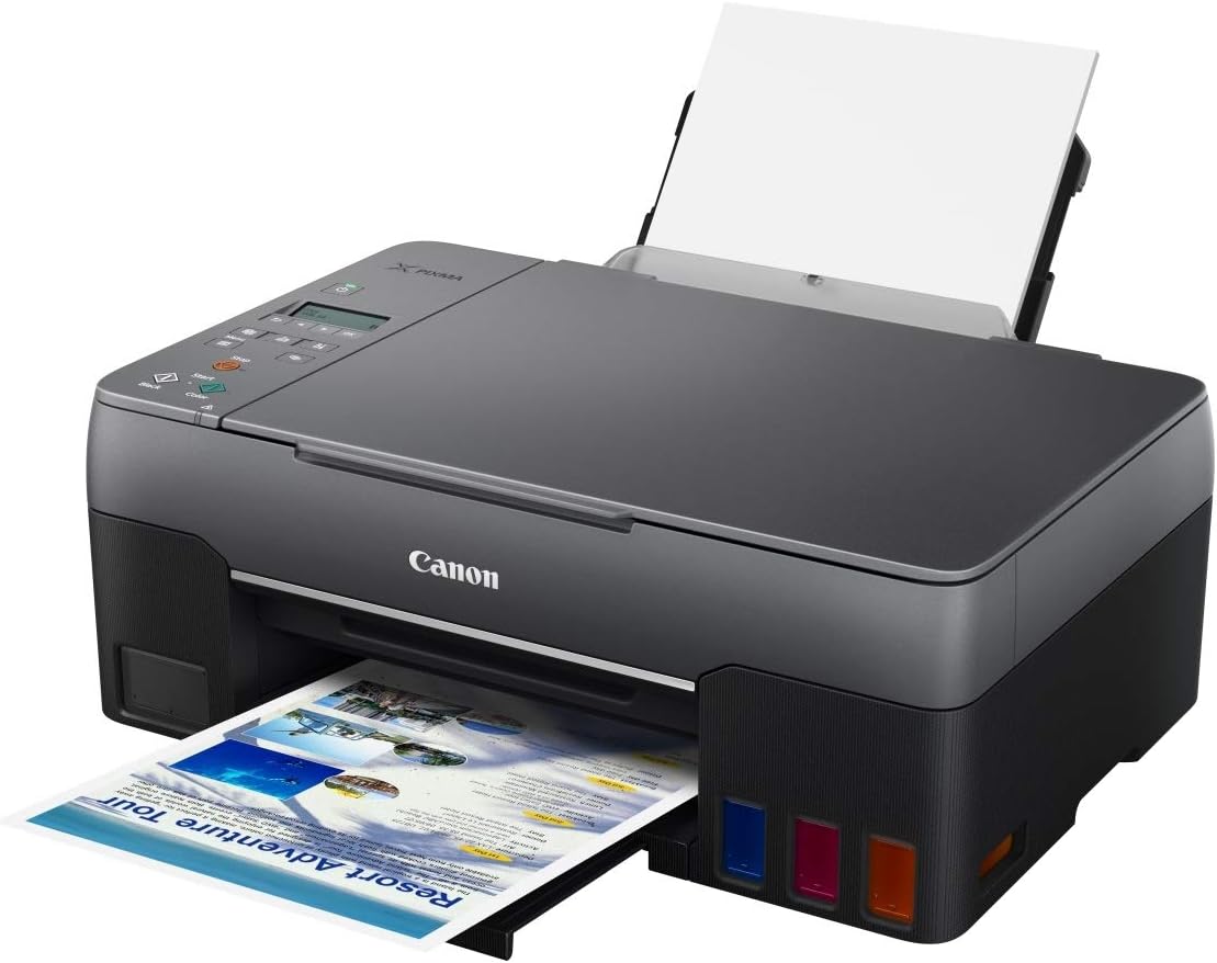 Canon Wireless Multifunctional Refillable Mega Tank A4 Colour Printer