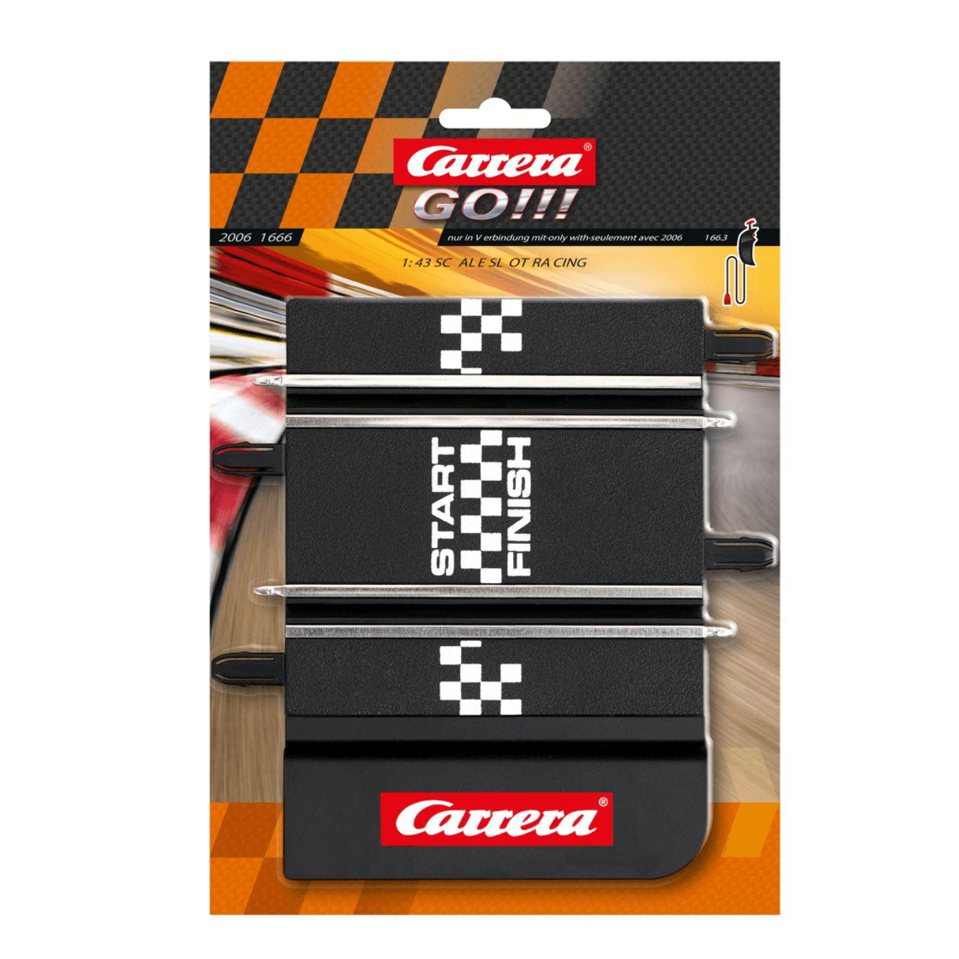 Carrera GO!!! Connecting Section – Power Track for Plus Controller | 1:43 Scale