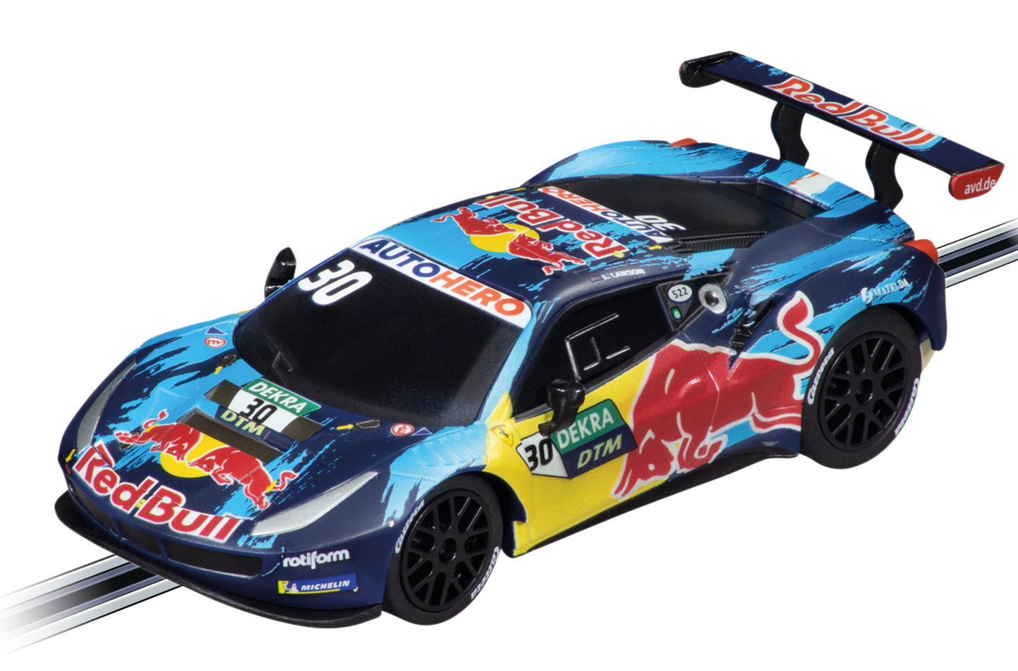 Carrera GO!!! Ferrari 488 GT3 "Red Bull AF Corse No.30" Slot Car – 1:43 Scale