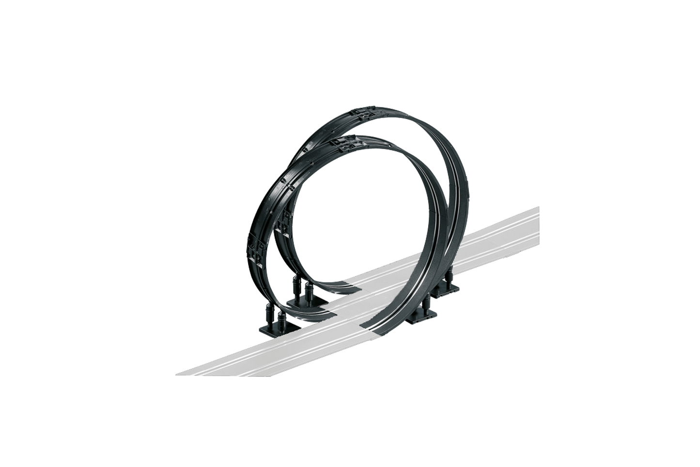 Carrera GO!!! Looping Set – 1:43 Slot Car Double Loop Extension for High-Speed Action