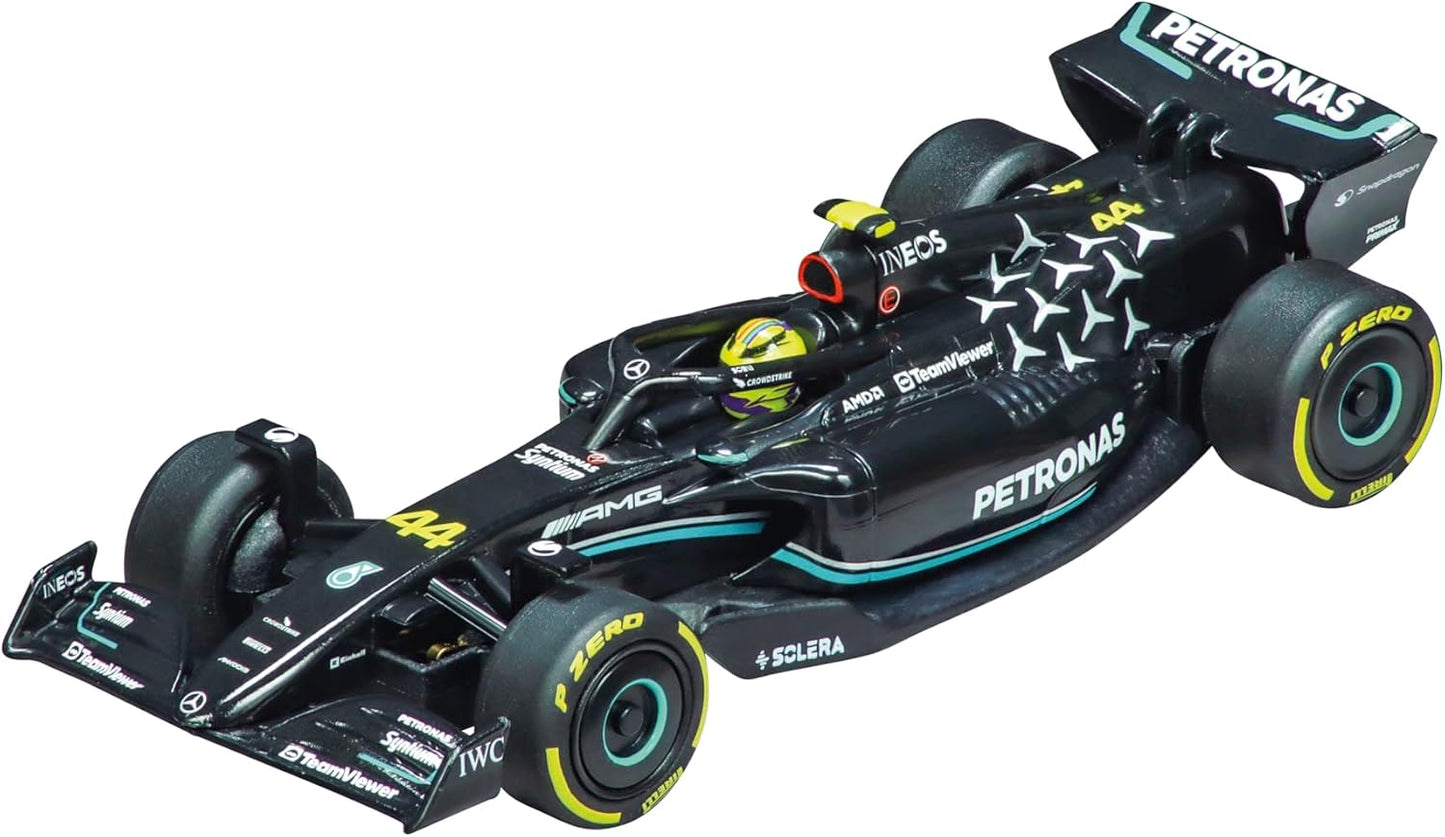 Carrera GO!!! Mercedes-AMG F1 W16 E Performance "George Russell No.63" Slot Car – 1:43 Scale