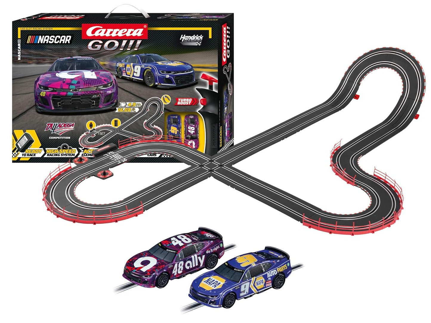 Carrera GO!!! NASCAR Talladega Slot Car Racing Set