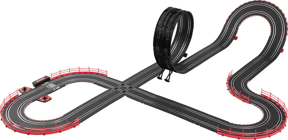 Carrera GO!!! Speed Zone Slot Car Racing Set – Formula 1 Action with Verstappen & Hamilton – 6.3m Track