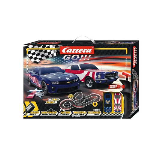Carrera GO!!! Street Legends Slot Car Set – 1/43 Scale Racing