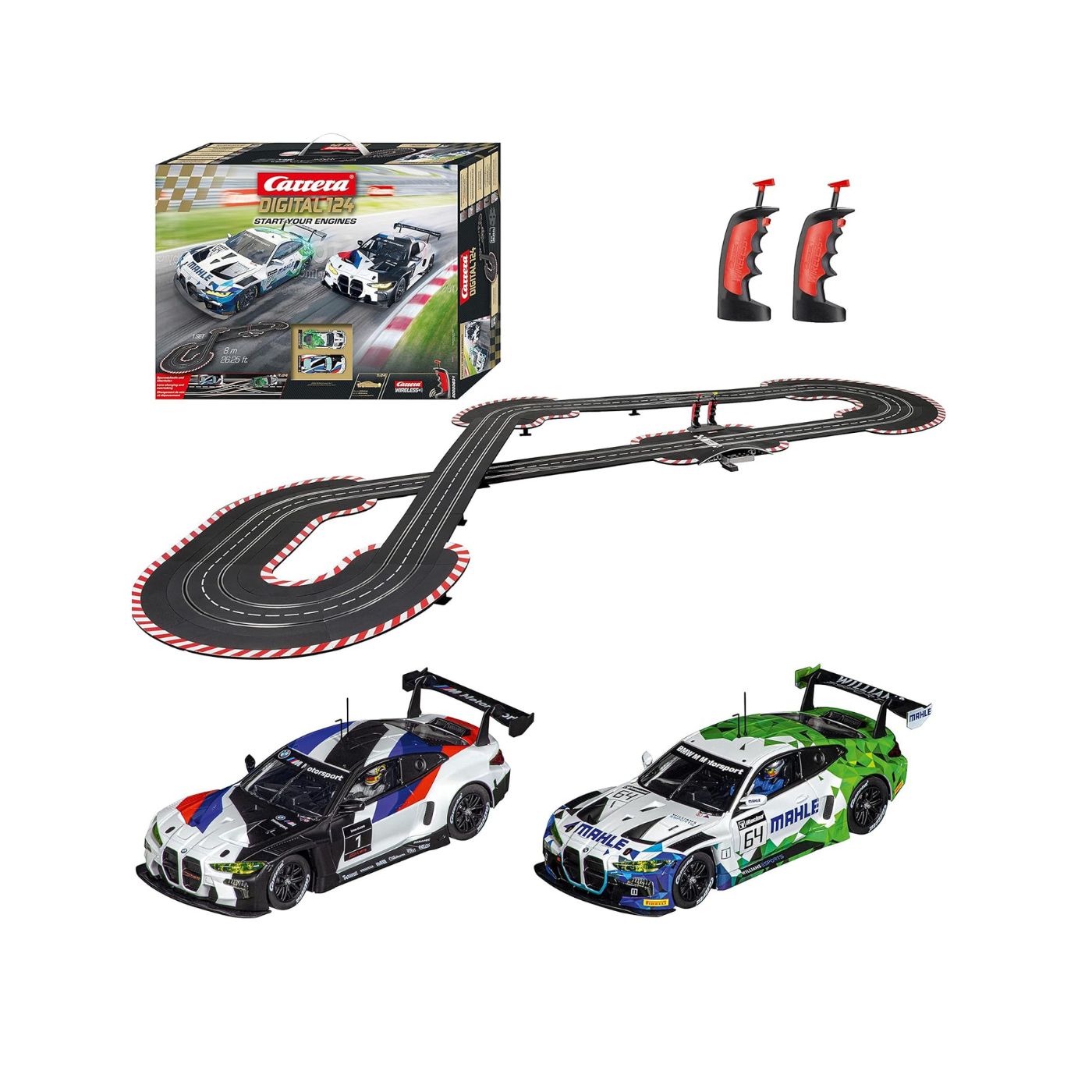 Carrera Premium Digital 124 Slot Racing System BMW M4 GT3 Scale 1: 24 Extra Wide 8m Track - Start Your Engines