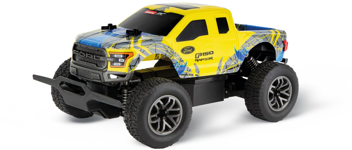 Carrera RC Ford F-150 Raptor 2.4GHz – YellowBlue Off-Road Truck
