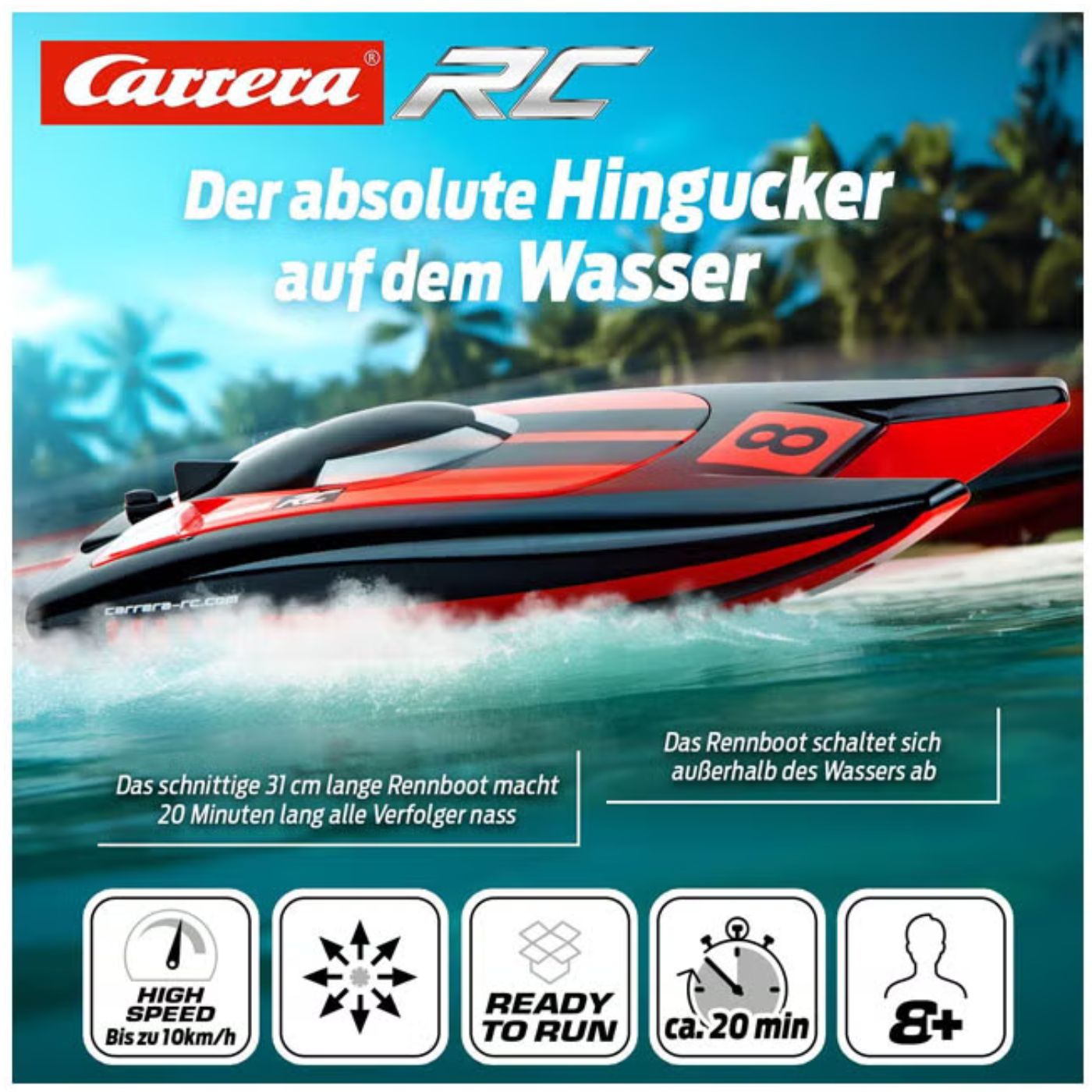 Carrera RC Race Catamaran – Remote Control Speed Boat
