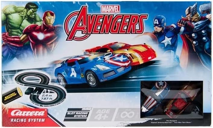 Carrera Slot Car Racing System Track 2.4m Go!!! Marvel Avengers