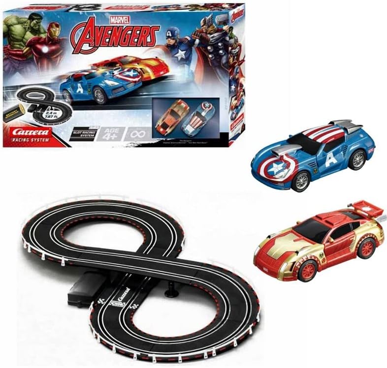 Carrera Slot Car Racing System Track 2.4m Go!!! Marvel Avengers