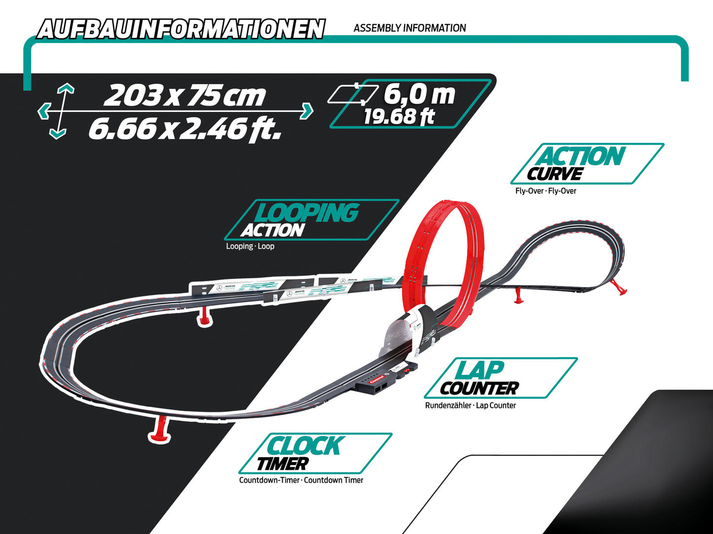 Carrera Evolution Fame and Flames Slot Car Set – 1:32 Scale with Mercedes-AMG GT3 & KTM X-BOW