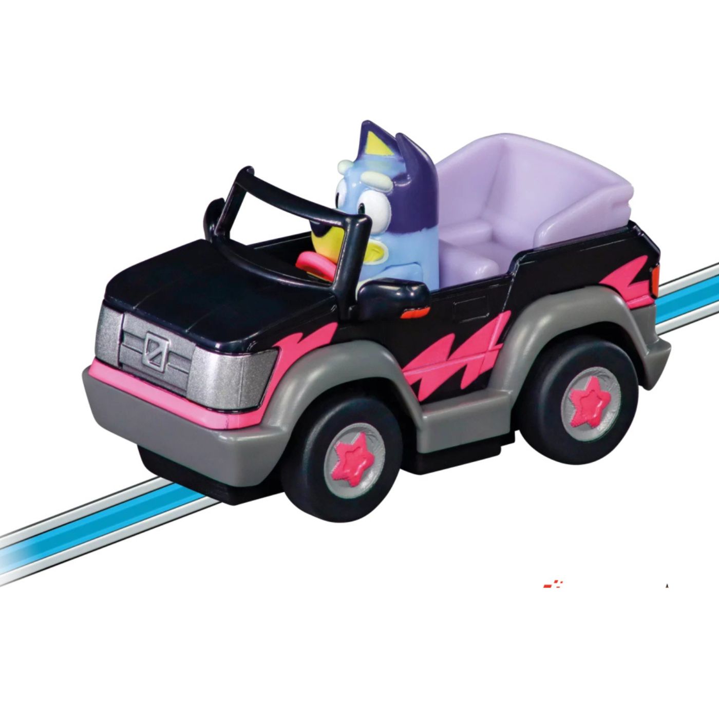 Carrera FIRST Bluey & Bingo Let’s Go Slot Car Set – 2.9m Battery Track for Kids 3+
