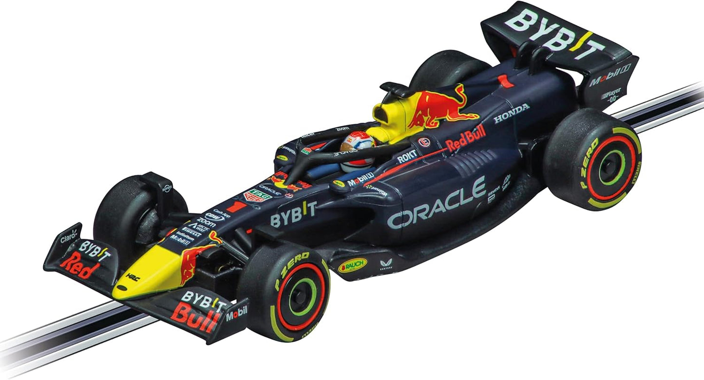 Carrera GO!!! 62572 Flying Lap Slot Car Set – 1:43 Scale Formula 1 Racing with Ferrari SF-23 & Red Bull RB19