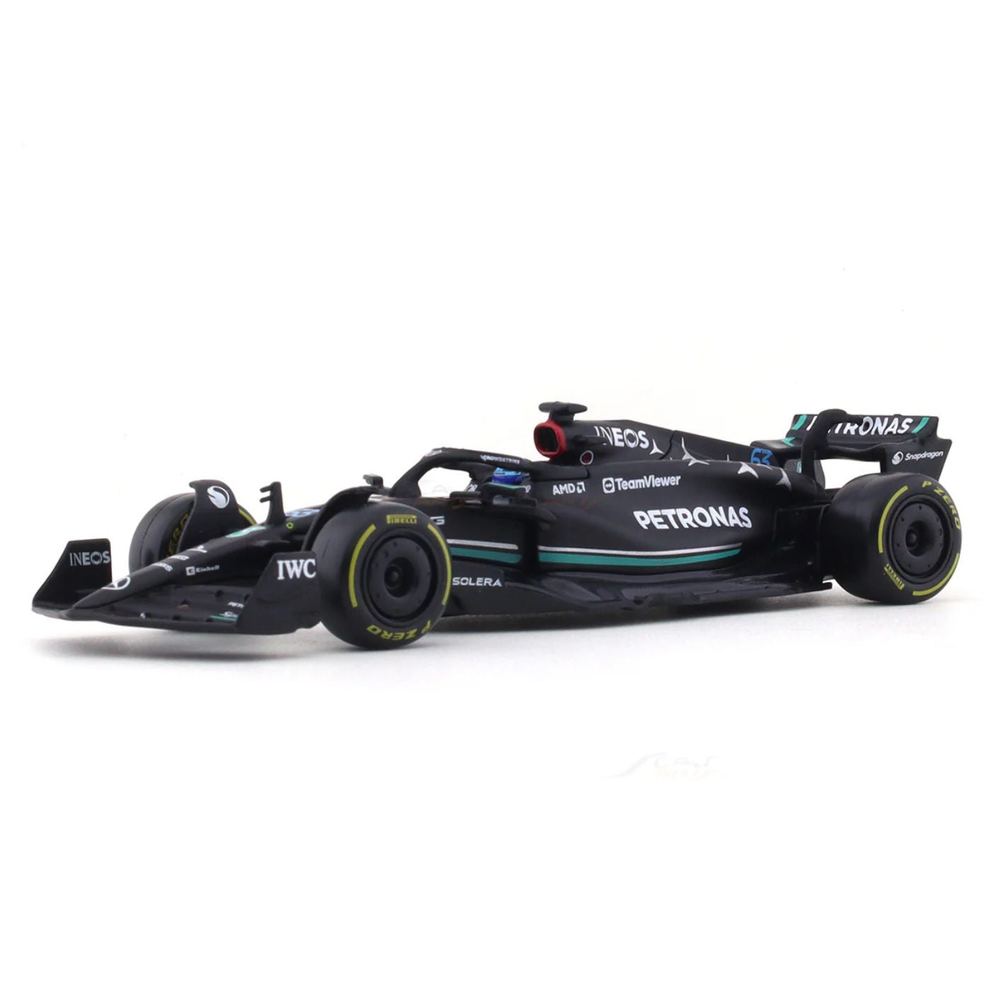 Carrera GO!!! Mercedes-AMG F1 W16 E Performance "George Russell No.63" Slot Car – 1:43 Scale