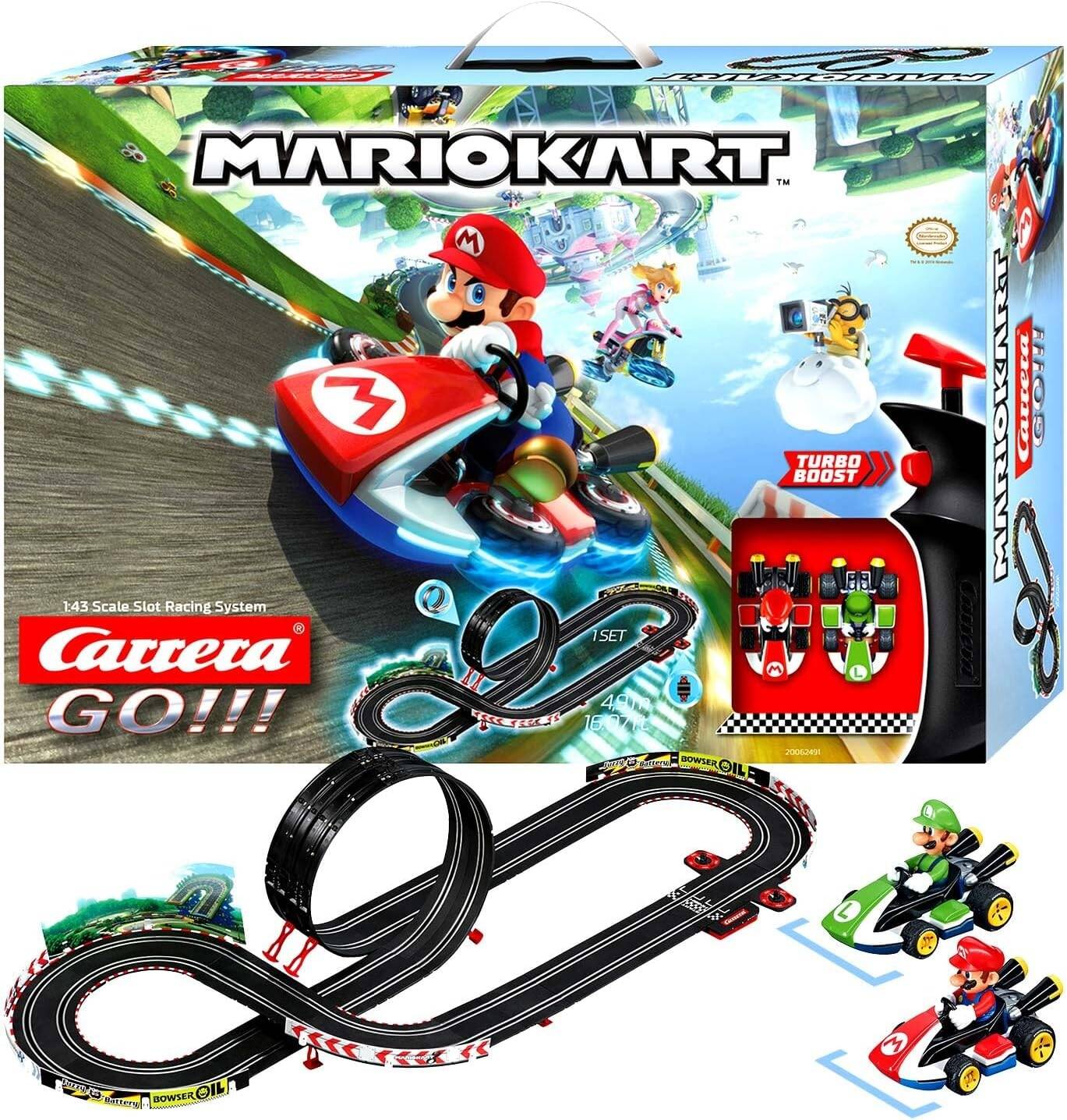 Carrera GO!!! Nintendo Mario Kart 8 Slot Car Set – 1:43 Track Racing for Kids