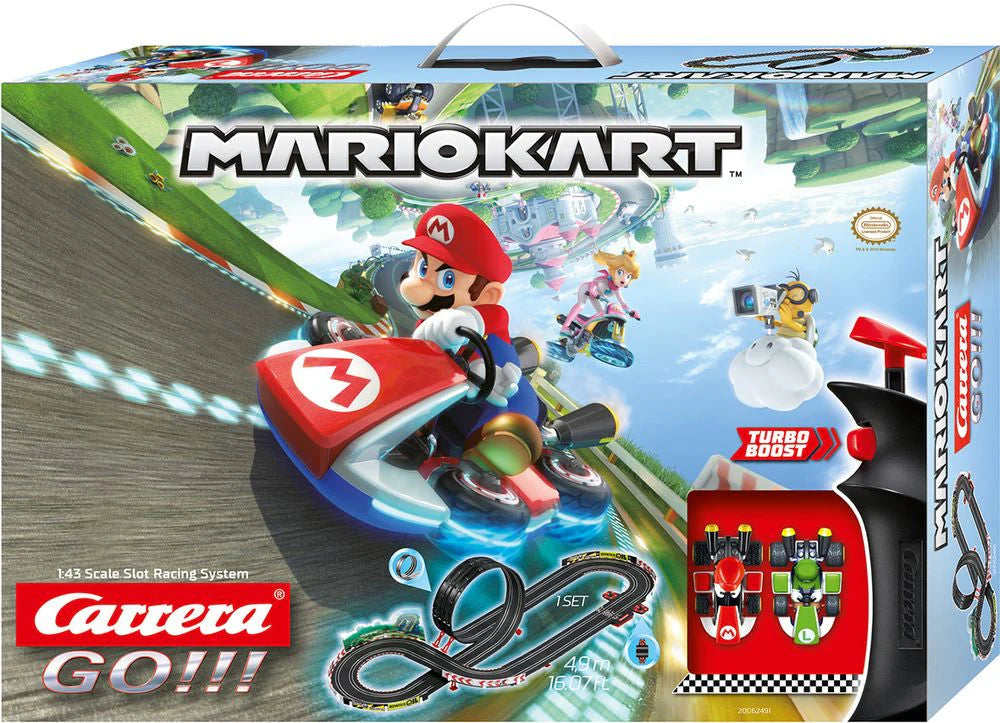 Carrera GO!!! Nintendo Mario Kart 8 Slot Car Set – 1:43 Track Racing for Kids