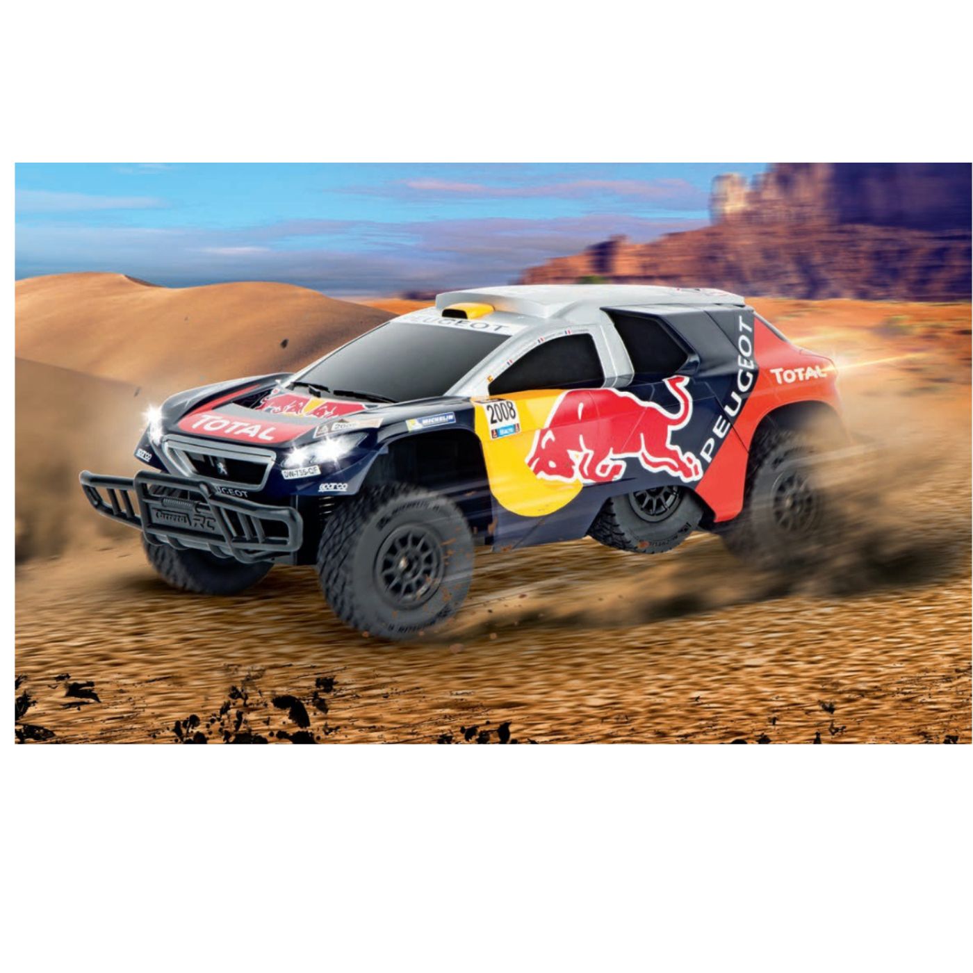 Carrera RC Peugeot 2008 DKR 16 Red Bull 2.4GHz Off-Road Car
