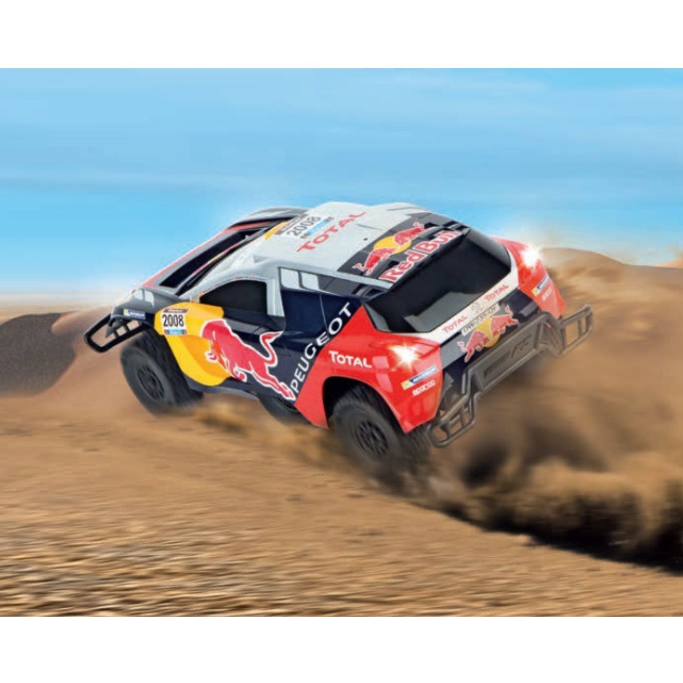 Carrera RC Peugeot 2008 DKR 16 Red Bull 2.4GHz Off-Road Car