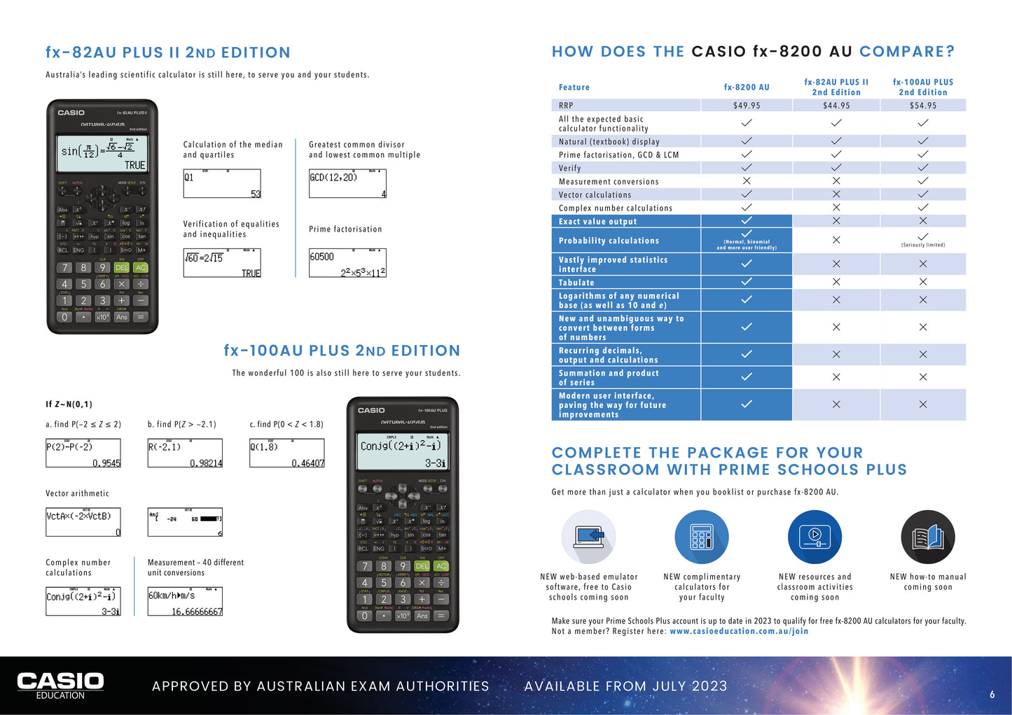 Casio FX-8200 AU Scientific Calculator Black