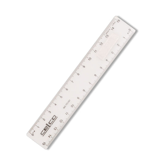 Celco Ruler 15cm Clear Plastic