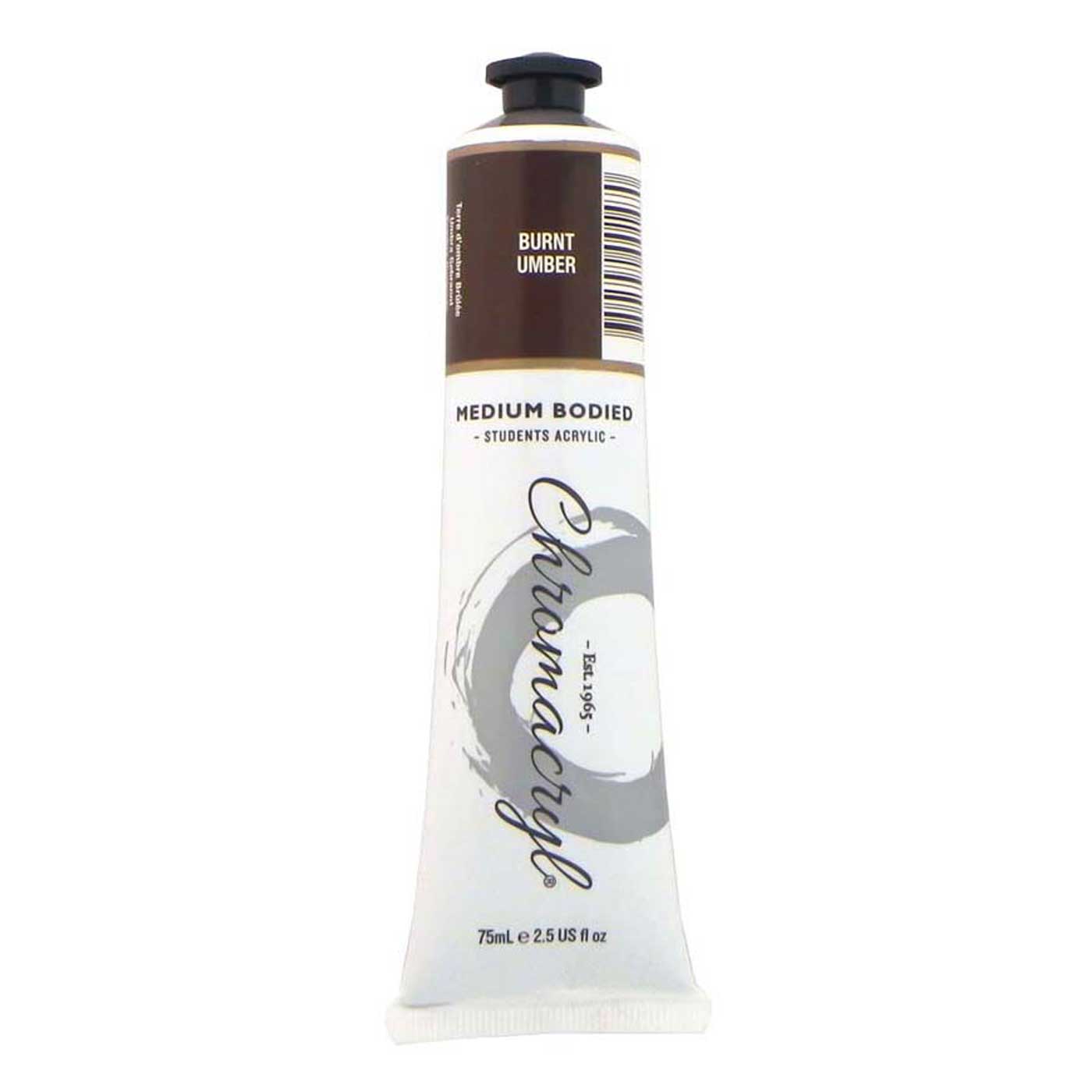 Chromacryl Student Acrylic Paint 75ml Burnt Umber