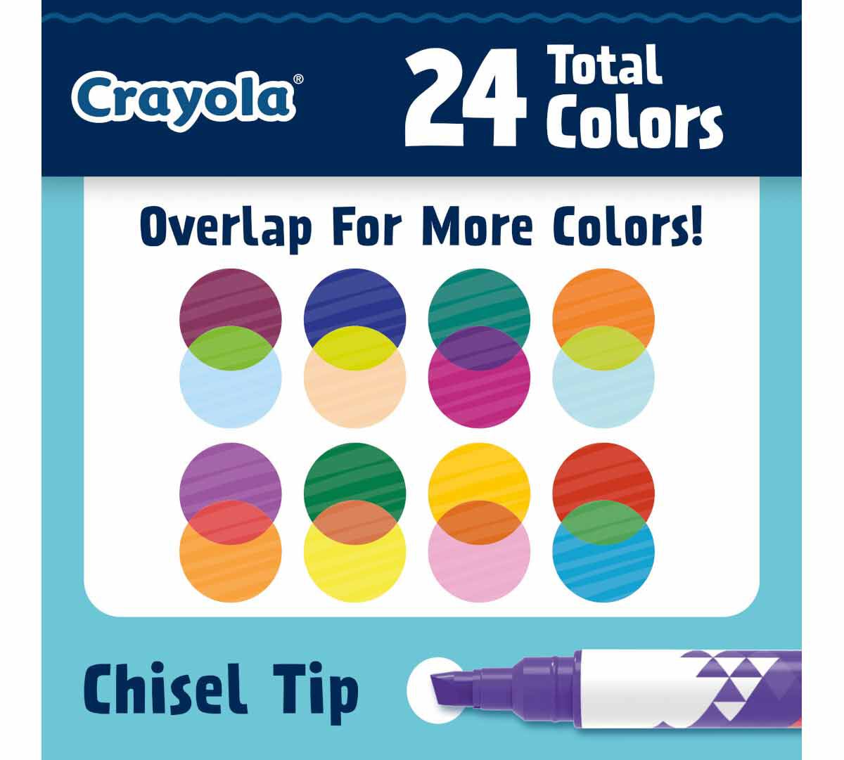 Crayola Doodle & Draw Colour Change Markers Pack of 8