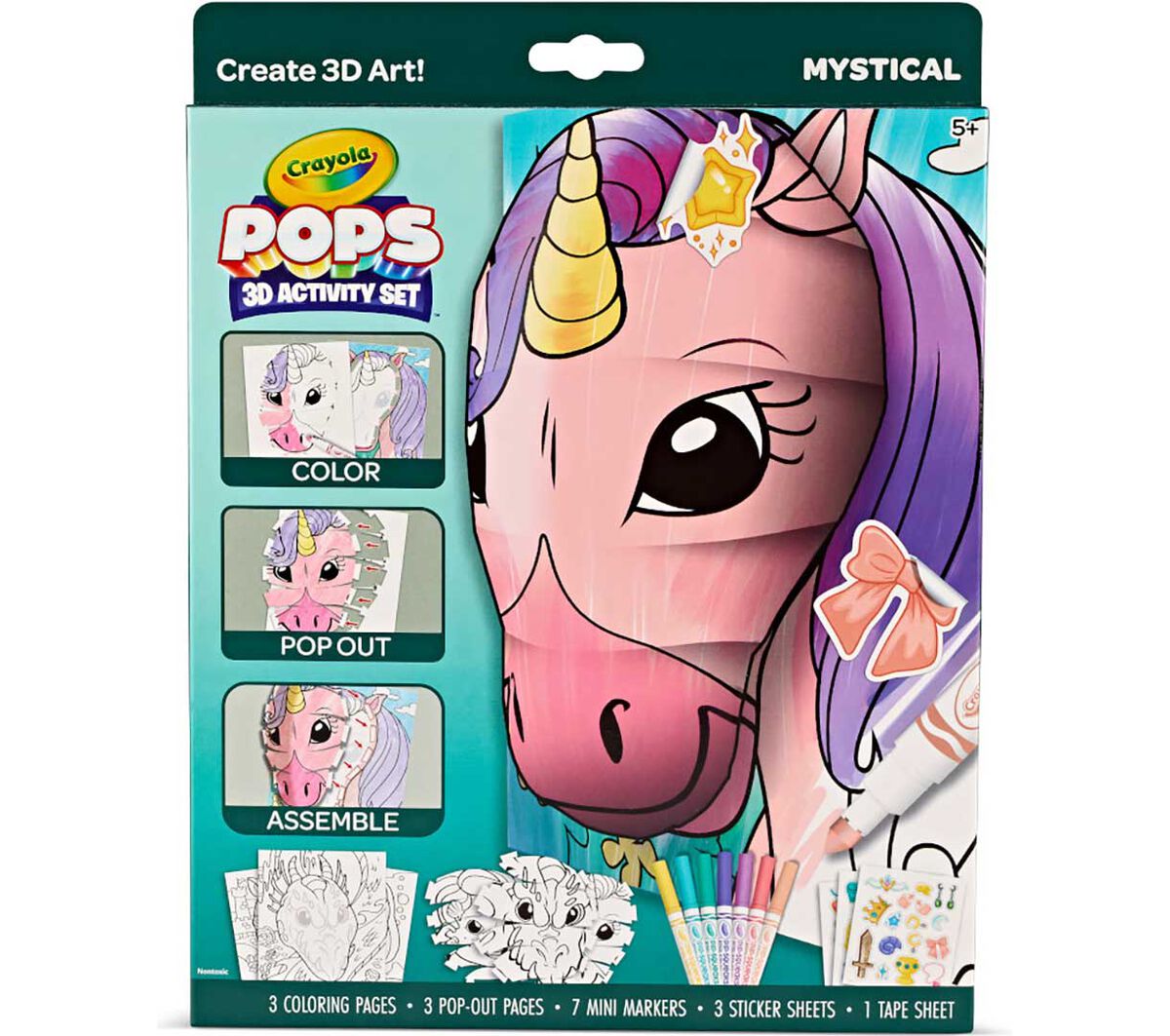 Crayola POPS 3D Activity Set Mystical Creatures