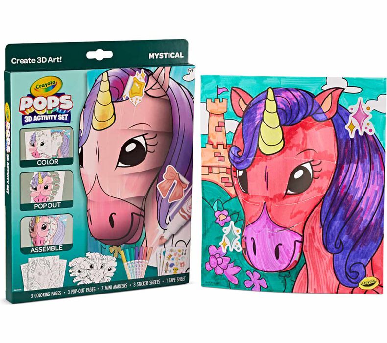 Crayola POPS 3D Activity Set Mystical Creatures