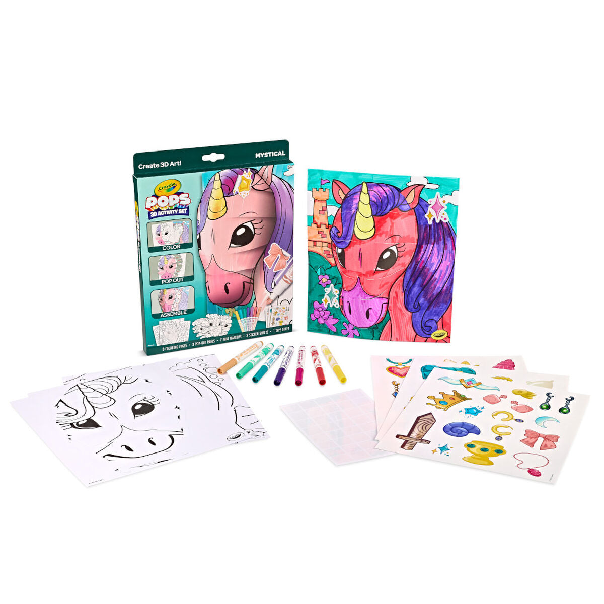 Crayola POPS 3D Activity Set Mystical Creatures