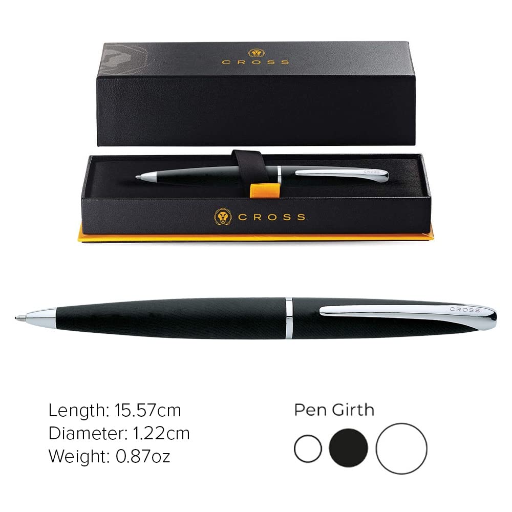 Cross Ballpoint Pen ATX Basalt Medium Tip Black