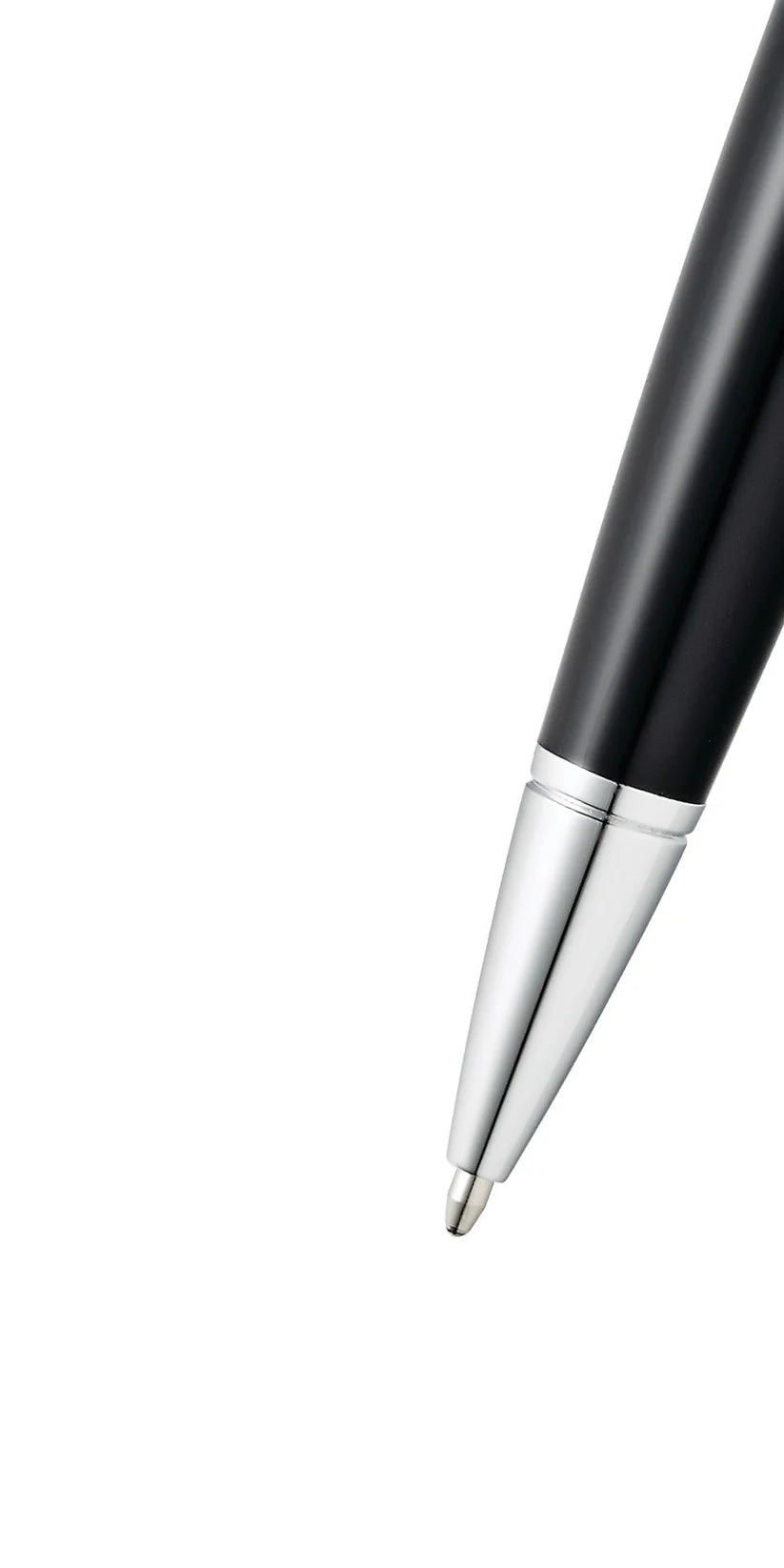 Cross Ballpoint Pen Bailey Light Glossy Black Resin Medium Tip Black Ink