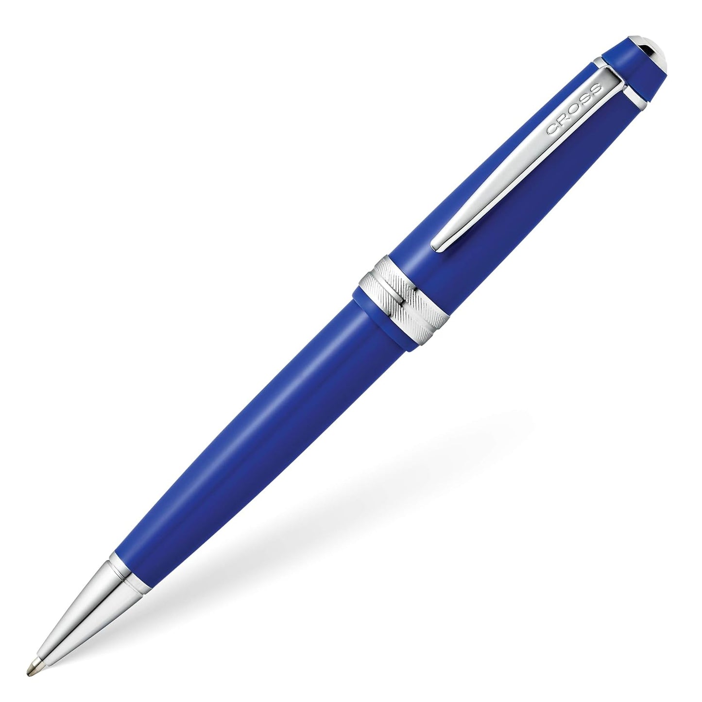 Cross Ballpoint Pen Bailey Light Glossy Blue Resin Medium Tip Black Ink
