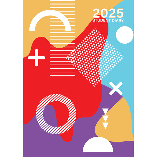 Cumberland 2025 Student Diary A5 Week-To-View Casebound Multi-Coloured