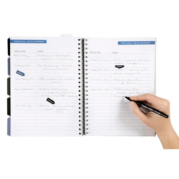 Cumberland 2025 Teachers Planner Diary A4 Navy