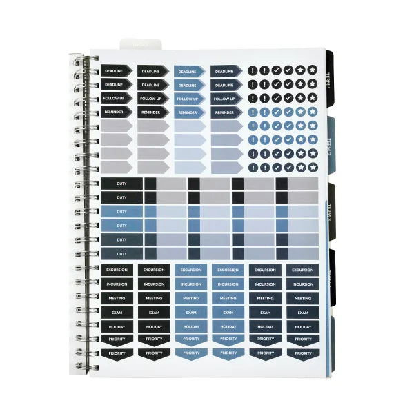 Cumberland 2025 Teachers Planner Diary A4 Navy